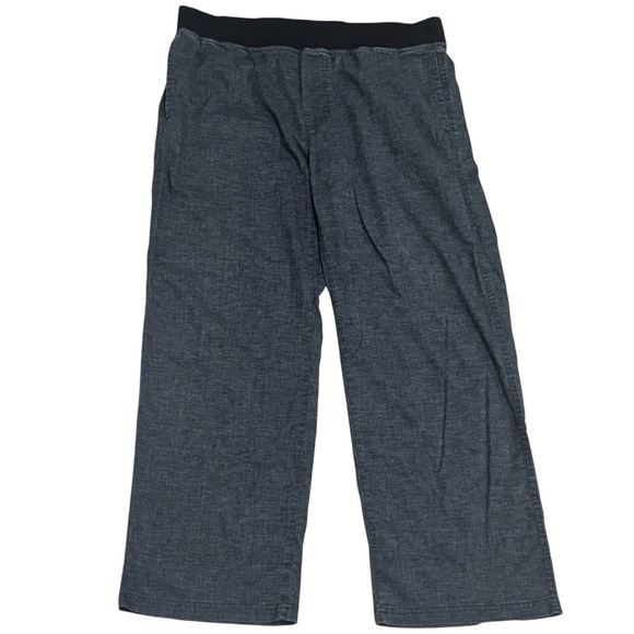 prAna Vaha Hemp Blend Yoga Pants Charcoal Comfort Outdoors Athletic Size XL - Picture 2 of 13